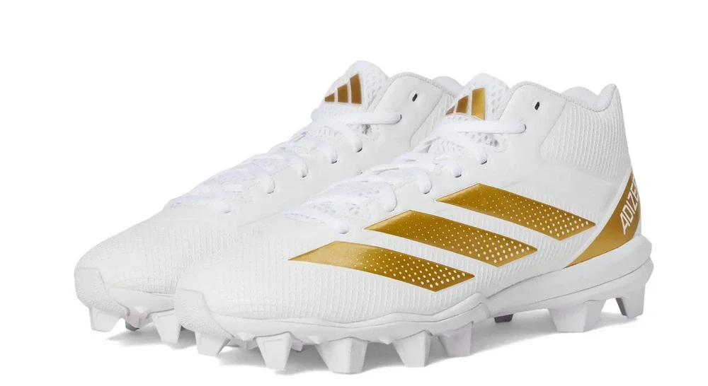 Adidas Mens Adizero Impact 2 Molded Football Cleats Size 11 Gold NWOB